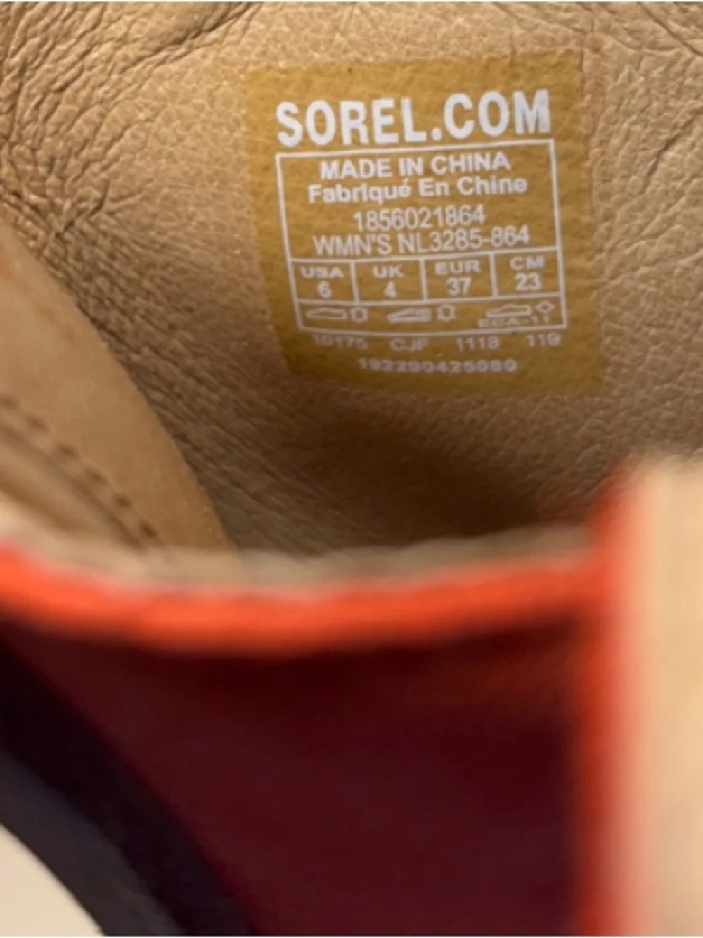 Sorel Orange Suede Peep-Toe Slingback Block Heel Sandals